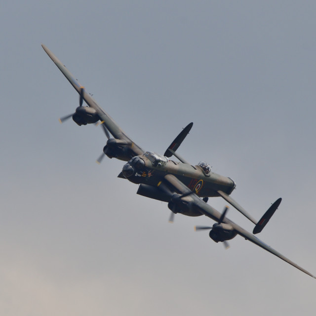 "BBMF Avro Lancaster PA474 "Leader"" stock image