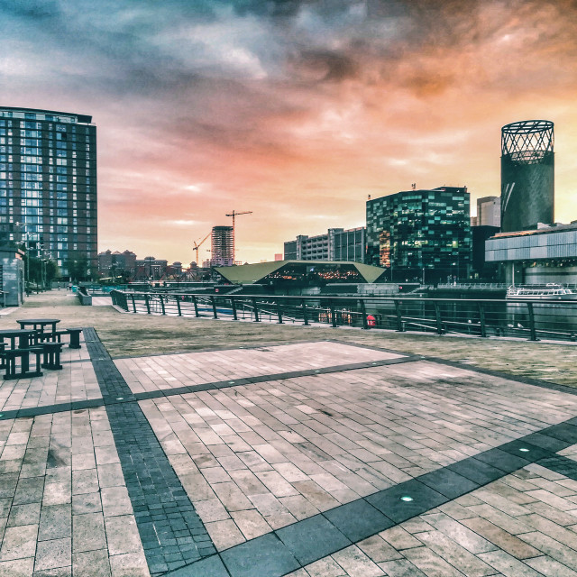 "Red sky in the morning" stock image