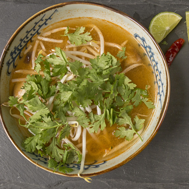 "Spicy Thai soup" stock image