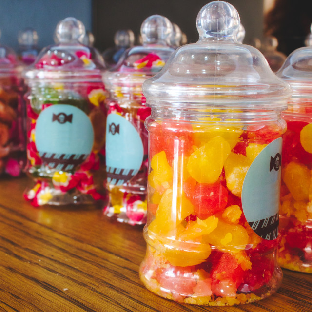 Download Colorful Candies In Plastic Jars On A Shelf In A Sweet Shop License Download Or Print For 4 91 Photos Picfair Yellowimages Mockups