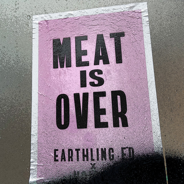 "Meat is over" stock image