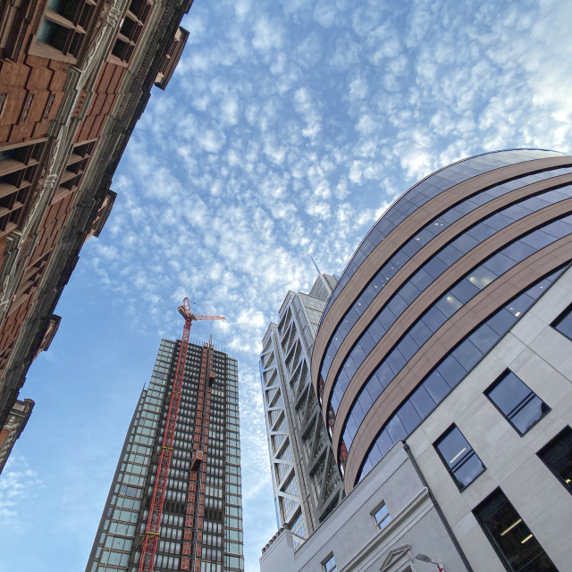 "High rise London" stock image