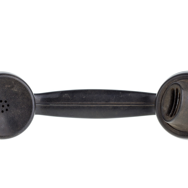 "Old Retro telephone - earphone" stock image