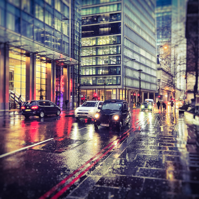 "Wet London" stock image