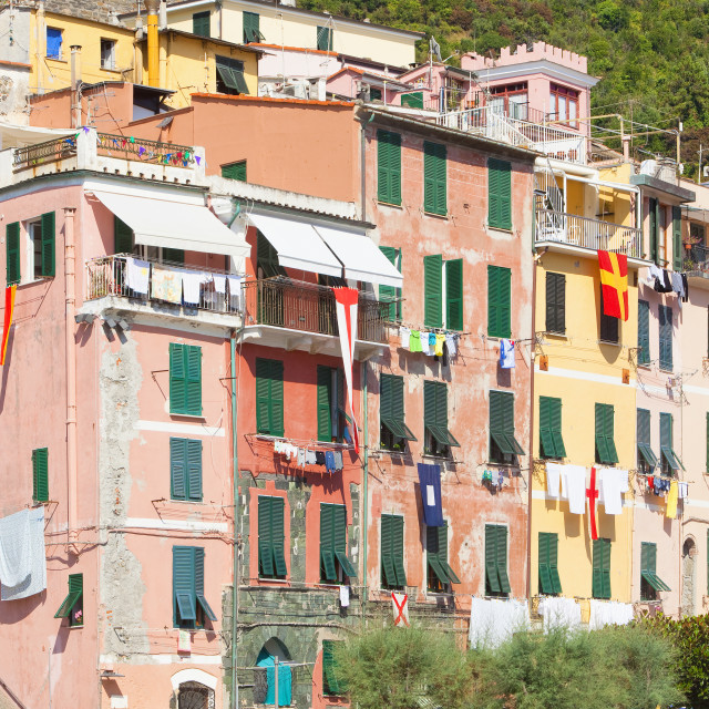 "Italy Liguria Cinque Terre Vernazza" stock image