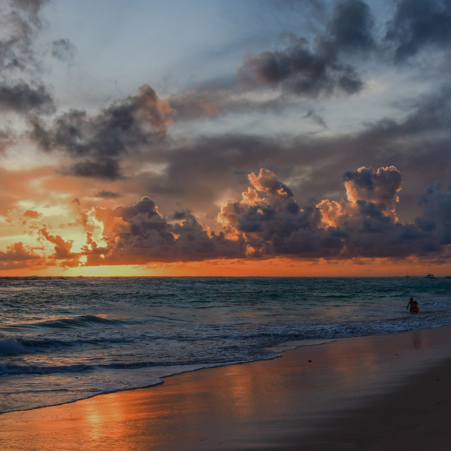 "Sunrise in Punta Cana" stock image