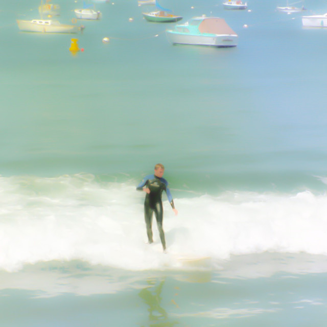 "Surfer at Monterey Bay" by JOHN MOUNT - $25.14 "Surfer at Monterey Bay" stock image