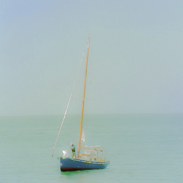 "Pretty Sailboat on Monterey Bay" by JOHN MOUNT - $25.14 "Pretty Sailboat on Monterey Bay" stock image
