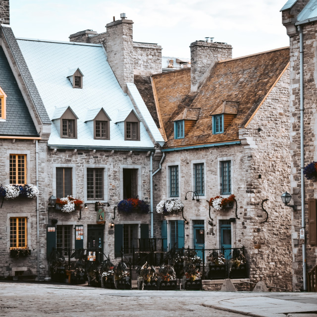 "Old quebec city" stock image