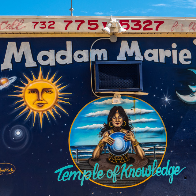 "Madam Marie's Fortune Teller Shop Asbury Park, New Jersey" by JOHN MOUNT - $25.14 "Madam Marie's Fortune Teller Shop Asbury Park, New Jersey" stock image