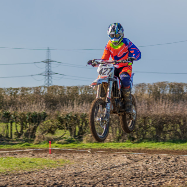 "Hampton MX 29th Feb 2020" by Dorset Rural Photography - £5.00 "Hampton MX 29th Feb 2020" stock image