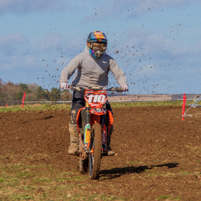 "Hampton MX 29th Feb 2020" by Dorset Rural Photography - £5.00 "Hampton MX 29th Feb 2020" stock image