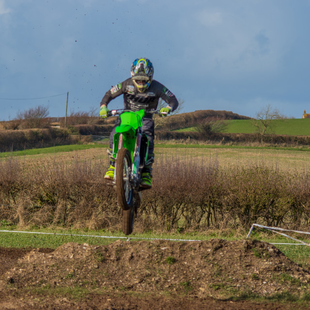 "Hampton MX 29th Feb 2020" by Dorset Rural Photography - £5.00 "Hampton MX 29th Feb 2020" stock image