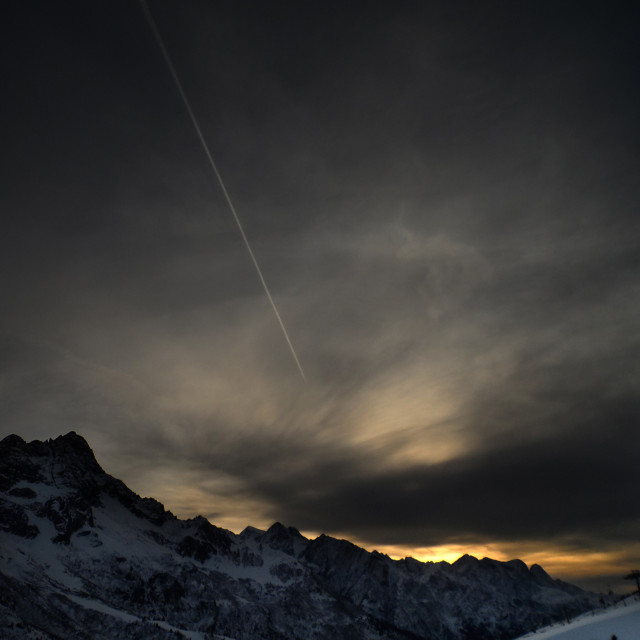 "Tonale Dusk" stock image