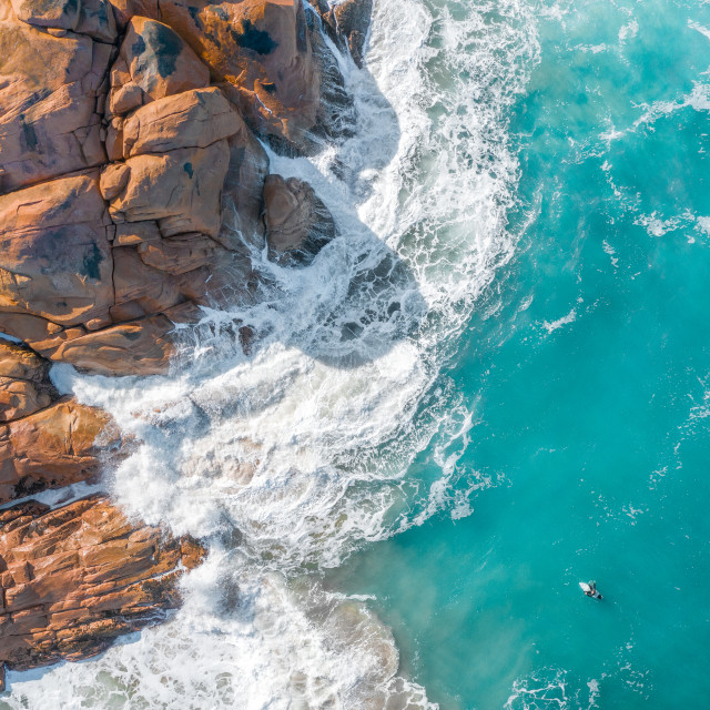 "Lone Surfer" stock image