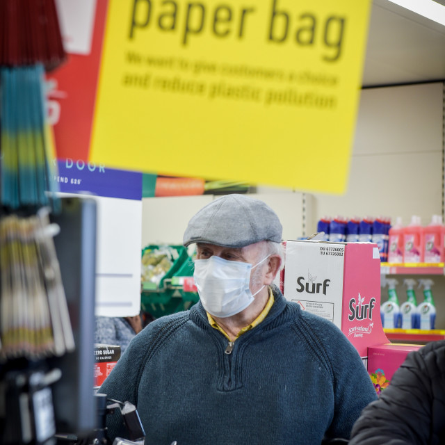 "Iceland Early Shopping" stock image