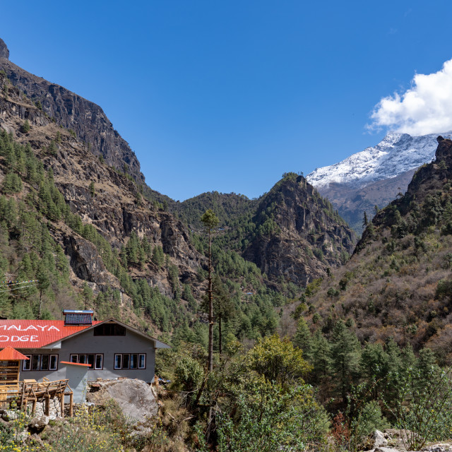 "Himalya Lodge" by Charley Vision - $4.88 "Himalya Lodge" stock image