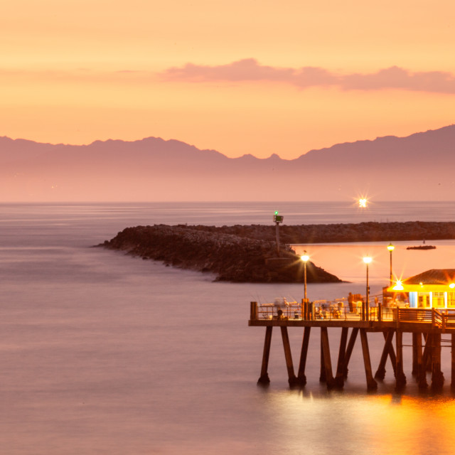 "Redondo Pier At Sunset" stock image