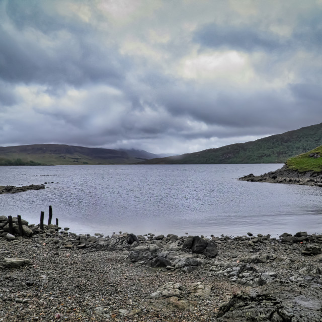 "Loch Assynt, Scotland" stock image