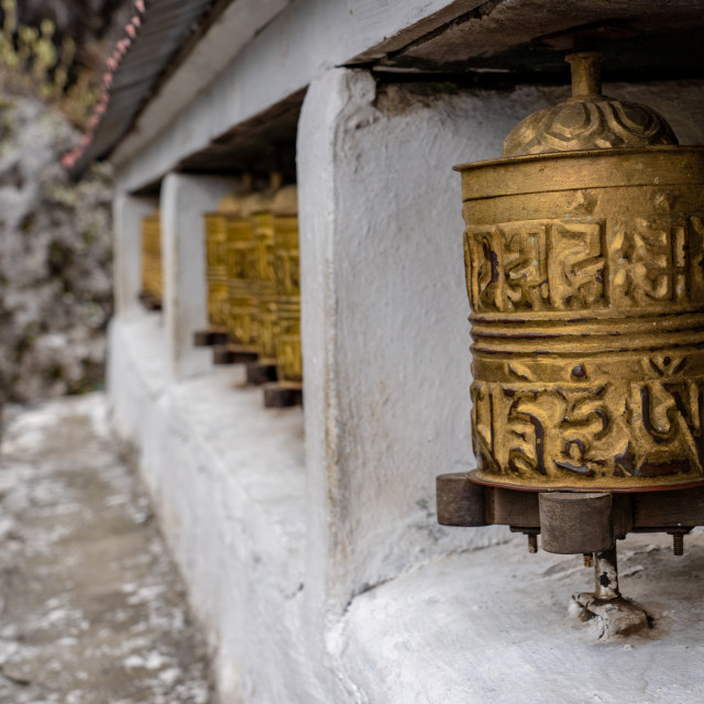 "Buddhist Prayer Wheels" by Charley Vision - $5.02 "Buddhist Prayer Wheels" stock image