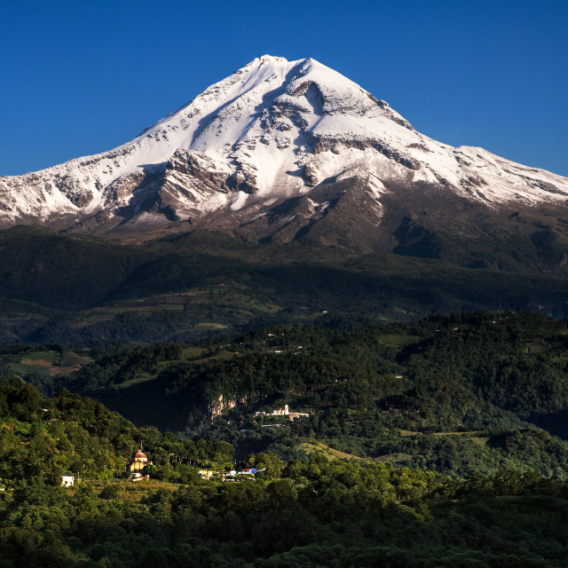 "the Orizaba Peak (The Citlaltépetl)" stock image