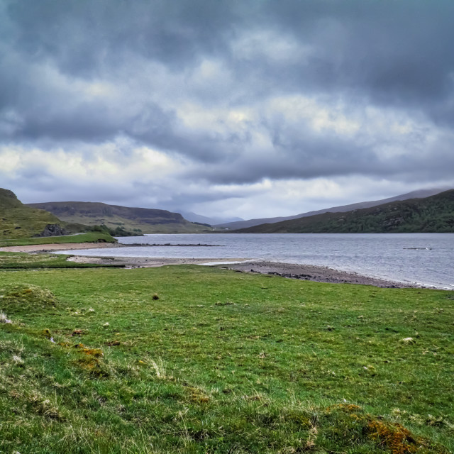 "Loch Assynt, Scottish Highlands" stock image