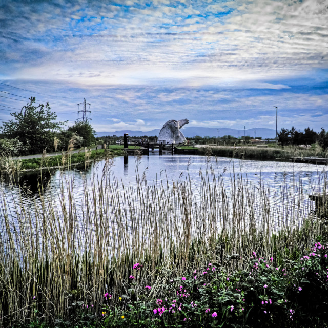 "Falkirk Kelpies" stock image