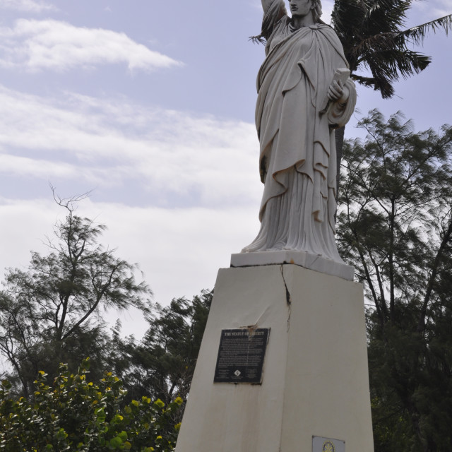 "Statue of Liberty in Guam" by Janille Eclavea - $6.20 "Statue of Liberty in Guam" stock image
