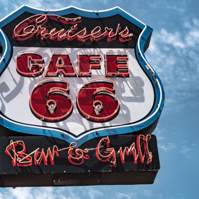 "Cafe 66" by JOHN MOUNT - $25.14 "Cafe 66" stock image