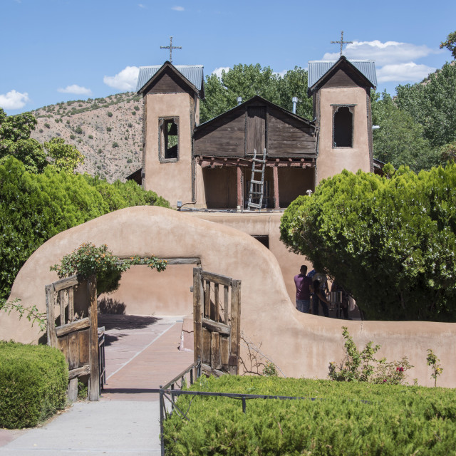 Santuario De Chimayo historic Catholic Church in New Mexico, USA ...