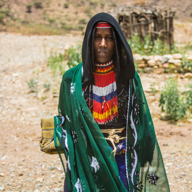 "Afar woman in the north of Ethiopia." stock image