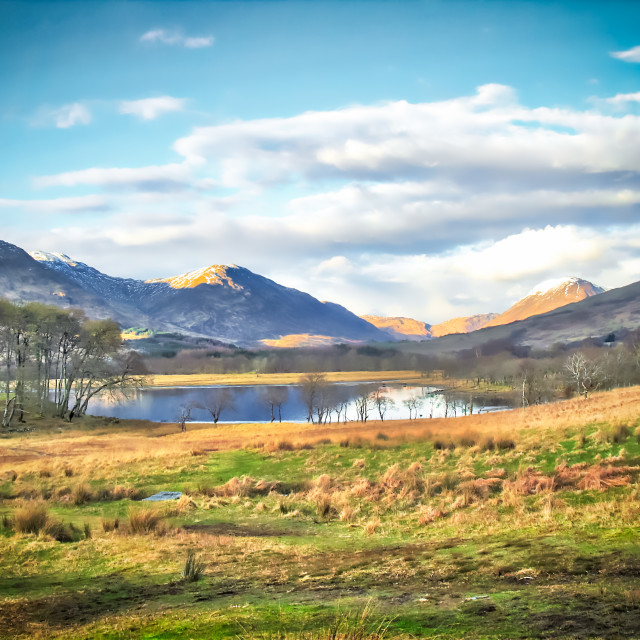 "The Highlands of Scotland" stock image