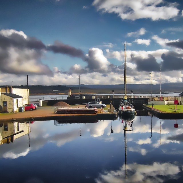 "The Crinan Canal" stock image