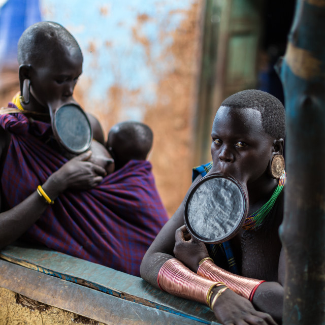 "Surma women" stock image