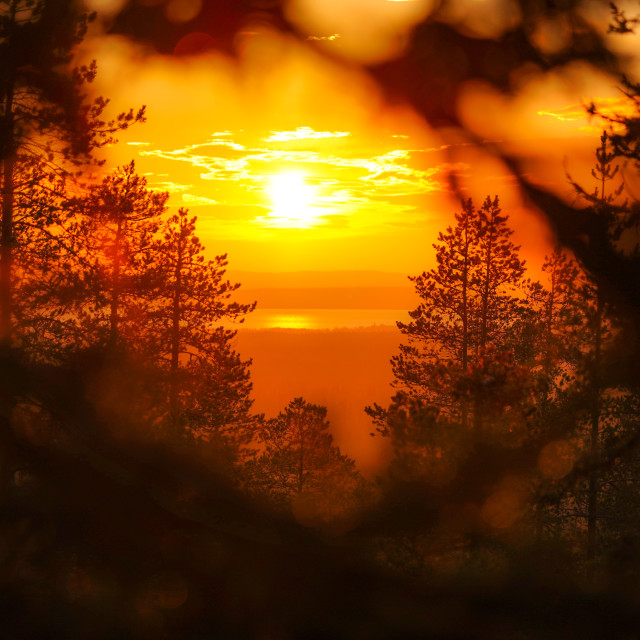 "A Scandinavian sunset" by Charley Vision - $4.88 "A Scandinavian sunset" stock image
