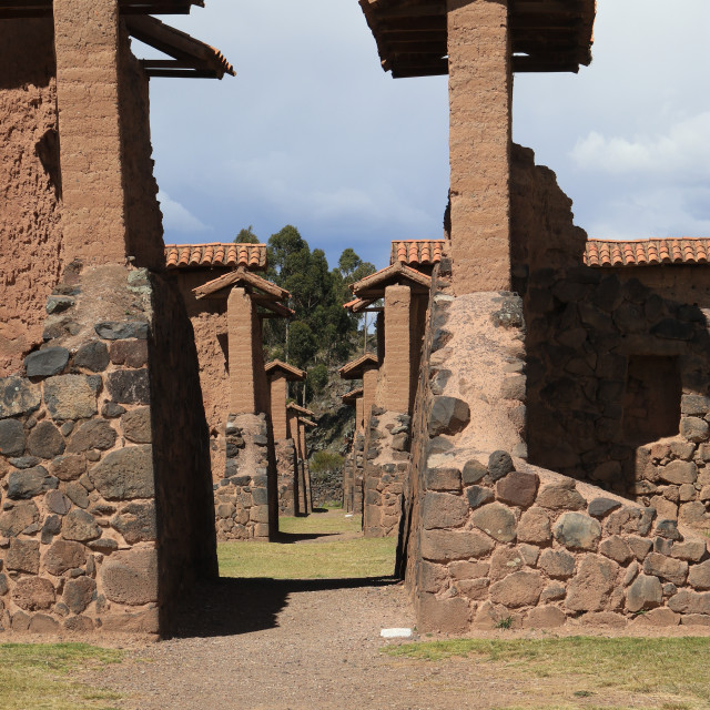 "Raqch'i Ruins, Cusco region, Peru" stock image