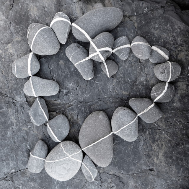 "beach stone heart love" stock image