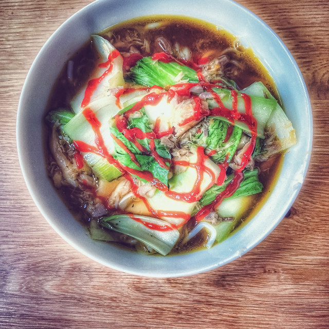 "Soba noodle ramen dish" stock image