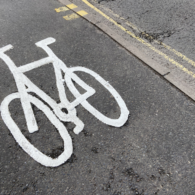 "Cycle lane" stock image