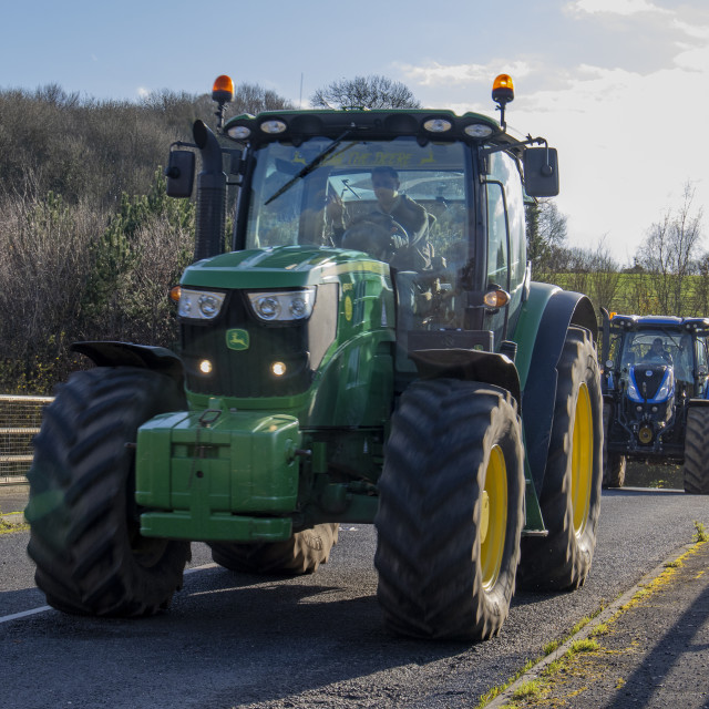 "KMC Tractor Run 2019" by Dorset Rural Photography - £5.00 "KMC Tractor Run 2019" stock image
