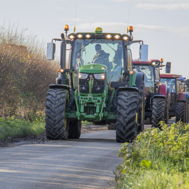 "KMC Tractor Run 2019" by Dorset Rural Photography - £5.00 "KMC Tractor Run 2019" stock image