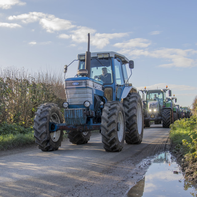 "KMC Tractor Run 2019" by Dorset Rural Photography - £5.00 "KMC Tractor Run 2019" stock image