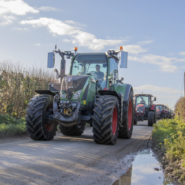 "KMC Tractor Run 2019" by Dorset Rural Photography - £5.00 "KMC Tractor Run 2019" stock image