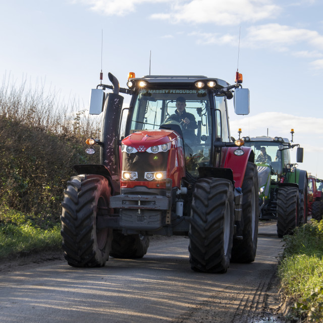 "KMC Tractor Run 2019" by Dorset Rural Photography - £5.00 "KMC Tractor Run 2019" stock image