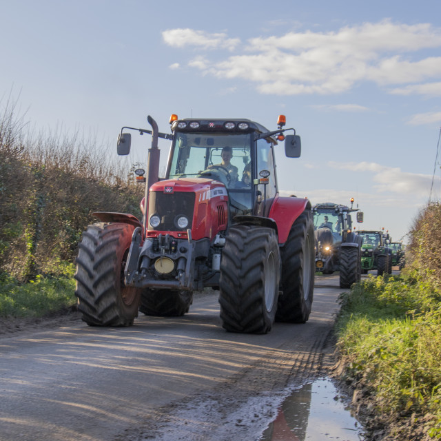 "KMC Tractor Run 2019" by Dorset Rural Photography - £5.00 "KMC Tractor Run 2019" stock image