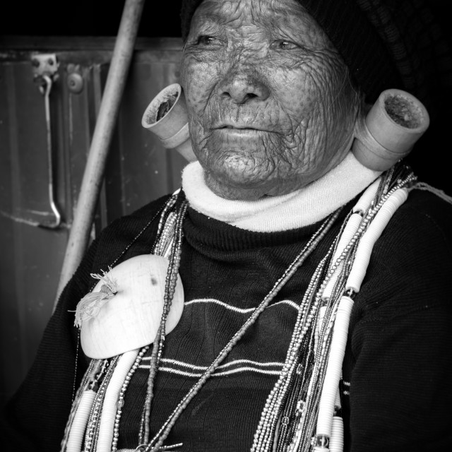 "Faces of Myanmar - Tattooed face woman of Mindat" by Charley Vision - $4.88 "Faces of Myanmar - Tattooed face woman of Mindat" stock image