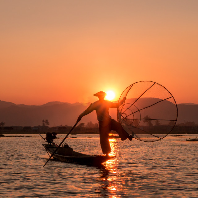"Fishermen of Inle Lake" by Charley Vision - $4.88 "Fishermen of Inle Lake" stock image