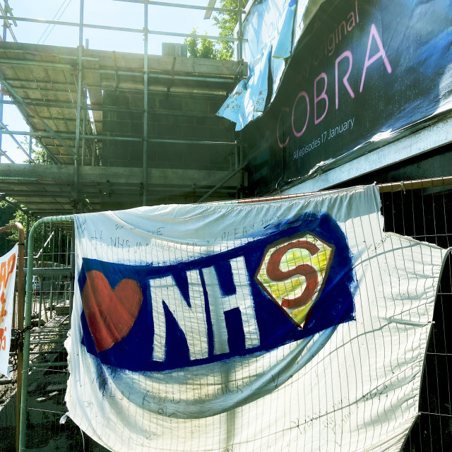"NHS Heroes" stock image