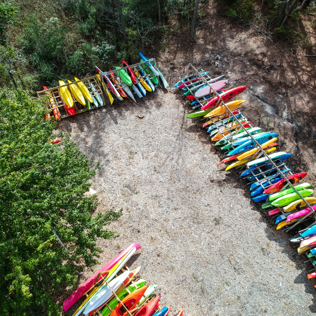 "Colorful Kayaks" stock image