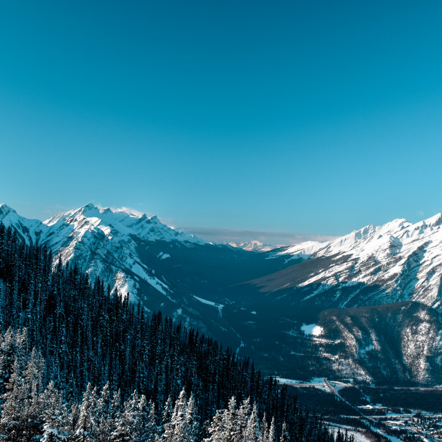 "Afternoon Banff View" stock image